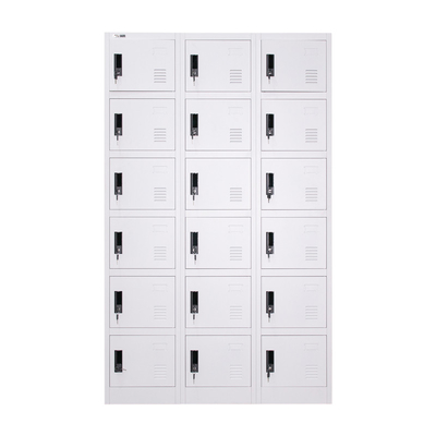 OEM Size 18 Door Metal Lockers Steel Outdoor Storage Lockers