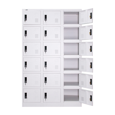 OEM Size 18 Door Metal Lockers Steel Outdoor Storage Lockers