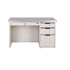 Metal Top Office Steel Executive Desk Table With Three Drawers