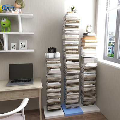 Home Metal Multi Level Bookshelf Simple Invisible Bookcase